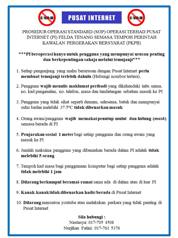 PROSEDUR OPERASI STANDARD SOP OPERASI TERHAD