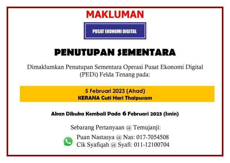 NOTIS PENUTUPAN thaipusam page 0001